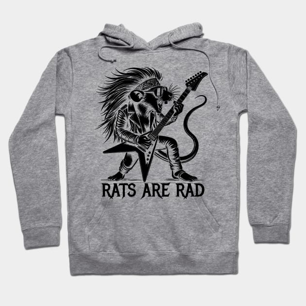 Rats Are Rad Hoodie by GlitchVibe